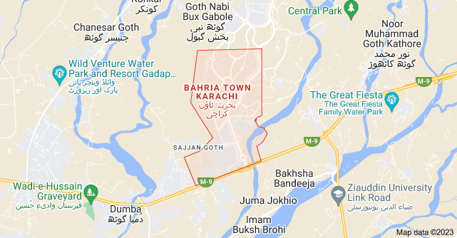 Bahria Town Karachi location