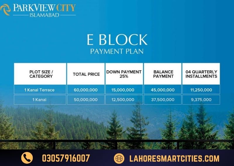 E Block Payment Plan