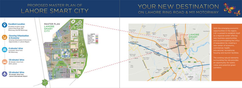 Lahore Smart City Location Map